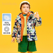 巴拉巴拉童装男童宝宝，羽绒服儿童冬季外套2022款式小童保暖两件套