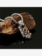 速卖通钛钢项链维京珠宝符文，饰品不锈钢欧美流行男士，吊坠直供