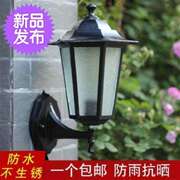 小六角壁灯户外灯具室，外墙灯饰欧式复古阳台，防水仿古led古j铜黑色