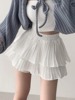 韩国chic夏季蕾丝蛋糕裙半身裙女高腰a字裙芭蕾风公主蓬蓬裙短裙