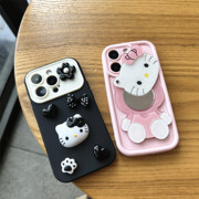 hellokitty凯蒂猫镜子适用iphone13苹果11手机壳，xr可爱xsiphone14网红12女款xr防摔高级小众15plus保护套