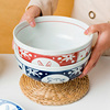 创意中式陶瓷大汤碗家用米，饭碗味千拉面碗菜碗大号椭圆形鱼盘
