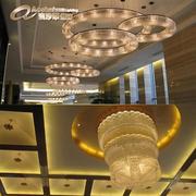 非标酒店店工程，灯现代简约水晶灯，酒店宴会厅多功能区水晶灯