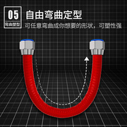 4分304不锈钢波纹管热水器，冷热水管软管，金属耐高温高压防爆连接管