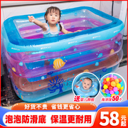 婴儿游泳池充气加厚儿童家用室内小孩，游泳桶宝宝折叠家庭水池浴缸