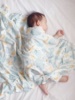 婴儿包巾新生儿包单盖毯muslin包被夏季a类竹纤维2层纱布浴巾抱被