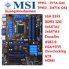 MSI/微星 ZH77A-G43 H77主板 Z77A-G43 Z77 1155针 ATX台式机DDR3