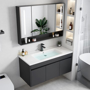 加厚太空铝浴室柜组合小户型卫生间一体陶瓷盆洗脸洗手盆洗漱台池
