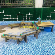 幼儿园儿童户外沙水组合木制沙水桌沙池区玩沙玩水设备筛沙玩具