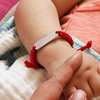 儿童防走失刻字手链红绳手工编织手绳长条形免费定制可调节老人款