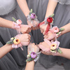 伴娘手腕花新娘结婚姐妹团手花，婚礼森系韩式唯美很仙手环婚庆用品