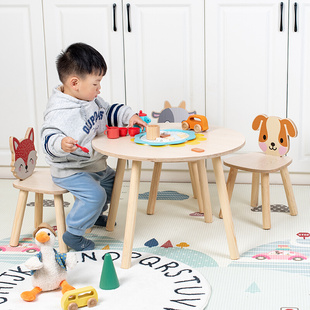 儿童写字桌椅套装宝宝多功能，过家家学习桌书桌，小孩幼儿园桌子玩具