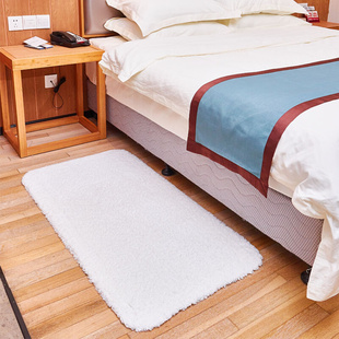 床边纯棉卧室满铺房间客厅茶几浴室垫新疆长绒棉网红地毯家用地垫