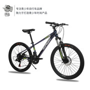 潮象24寸青少年自行车shimano禧玛诺变速器21速山地，碟刹自行