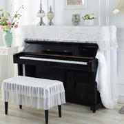 纯色大气钢琴罩公主钢琴，套全罩盖布现代简约半罩钢z琴防尘罩