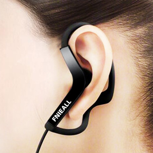 halfsun-耳机挂耳式不入耳耳塞式有线耳机，运动跑步手机音乐耳麦