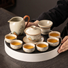 2024汝窑茶具套装家用高档陶瓷茶壶功夫，茶杯茶盘整套喝茶中式