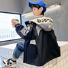 男童外套春装春秋款，2023儿童装上衣中大童洋气男孩风衣炸街潮