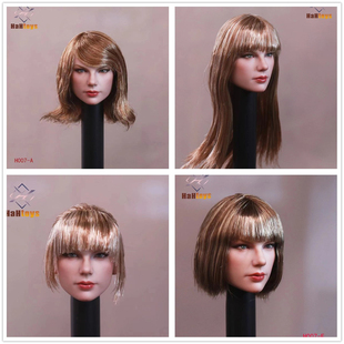 HaHtoys H007欧美流行歌手Taylor Swift霉霉 1/6植发美女头雕模型