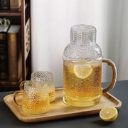 复古水壶玻璃水壶高硼硅玻璃日式冷水壶凉开水耐热茶壶大容量