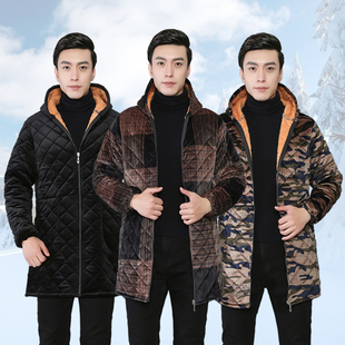 冬季罩衣男士成人加绒加厚加肥加大干活穿男款，保暖耐脏工作服外套