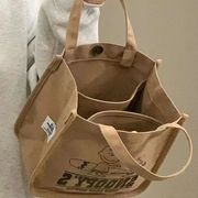 饭盒袋史努比帆布手提包小号便携时尚妈咪包大容量托特包便当包