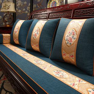 红木沙发坐垫中式罗汉床垫子定制套罩实木家具椅子沙发垫四季通用