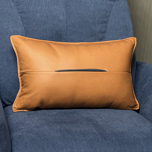 科技布抱枕(布抱枕)沙发，客厅靠枕靠垫橙色抱枕套不含芯轻奢靠垫套枕头