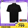 自营hugoboss时尚休闲夏季男士，纯棉黑色宽松版型polo衫t恤