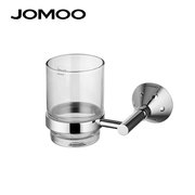 jomoo九牧卫浴挂件漱口杯玻璃，单杯双杯精铜支架刷牙杯9338