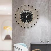 轻奢现代挂钟客厅家用电视墙高端个性，创意时尚挂墙装饰钟表