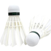 红双喜新概念(新概念)三段式羽毛球12只装耐打鹅毛，训练比赛用羽毛球tr412