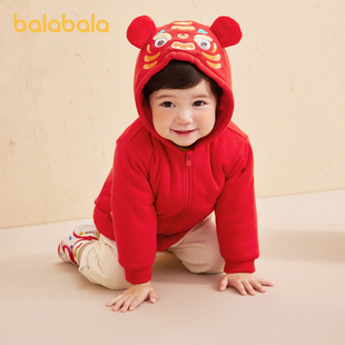 巴拉巴拉男童棉服宝宝棉衣儿童棉袄0-1岁婴儿衣服潮2022款加绒