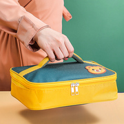 铝箔手拎饭兜扁平饭盒手提包，便当袋子带饭保温袋饭包装小学生儿童
