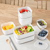 日本进口保鲜盒食品级冰箱，收纳盒冷冻微波炉便当盒，饭盒水果密封盒