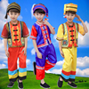 男童广西三月三壮族服装少数民族，服儿童侗族苗族，男女壮族傣族演出