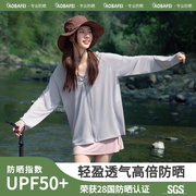 upf50+防晒衣女2024夏季薄款防紫外线透气外套，防晒服开衫冰丝