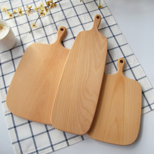 面食专用板榉木实木砧板菜板面包，板披萨板水果，板牛排托盘原木拼接