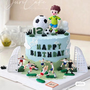 足球蛋糕装饰摆件篮球蛋糕装饰摆件男孩球鞋球框科比插牌