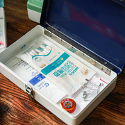Dulton日式简约金属药盒急救箱药品收纳盒整理箱多功能便携储物盒