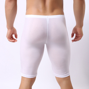 杜米国际男士中长裤裤，透气舒适性感，七分裤锦纶冰丝透明休闲家居裤