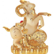 招财羊年摆件金色大号小号储蓄罐，陶瓷创意存钱罐可爱卡通羊工艺品