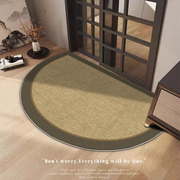 高级感素色半圆入户门，地垫进门简约门垫，门口脚垫子家用地毯可定制