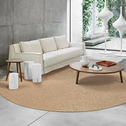 黄麻手工编织地毯北欧现代轻奢高级感侘寂风客厅，茶室沙发卧室地垫