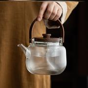 耐高温蒸汽煮茶壶可加热玻璃烧水泡茶壶小型电陶炉煮茶器茶具套装