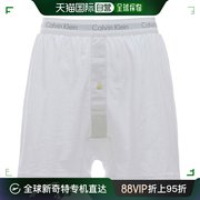 香港直邮Calvin Klein凯文克莱男士四角内裤贴身休闲白色棉经典