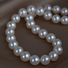 s925珍珠项链妈妈款正圆淡水真珍珠，颈链节日礼物送婆婆，银叁陆珠宝(陆珠宝)