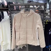 Adidas阿迪达斯三叶草女子秋冬运动休闲夹克外套连帽薄棉衣GD2509