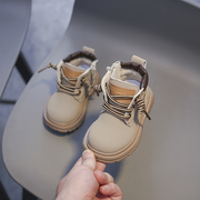男童马丁靴女宝宝防滑短靴婴儿单靴0一3岁软底儿童学步鞋小童鞋子