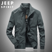 jeep吉普男士外套，2021秋季休闲立领，工装外套运动户外上衣服